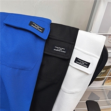 港风平铺华夫格工装长袖衬衫女大码M-5XL情侣长袖衬衫男CS7754P45，男装衬衫，星座227-7