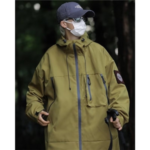工装软壳冲锋衣男女户外防水防风夹克单层外套徒步登山服 Y6001图片