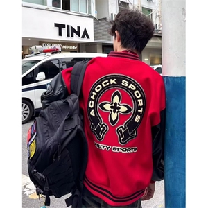 棒球服外套男女春秋新款宽松休闲学生夹克 JW901图片
