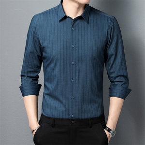 N7397钱塘2020-3男士新款休闲时尚长袖衬衣高品质P54图片