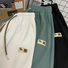 高转化抖音直播品质雪纺五分裤男短裤X416b-1-DK385-P35限49，男装牛仔裤，星座416B-1