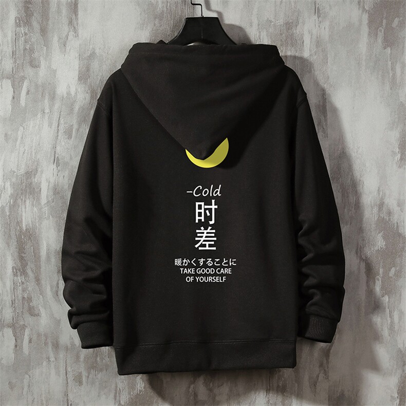 WY2047-P40 纯连帽卫衣男大码运动帽衫宽松薄外套图片