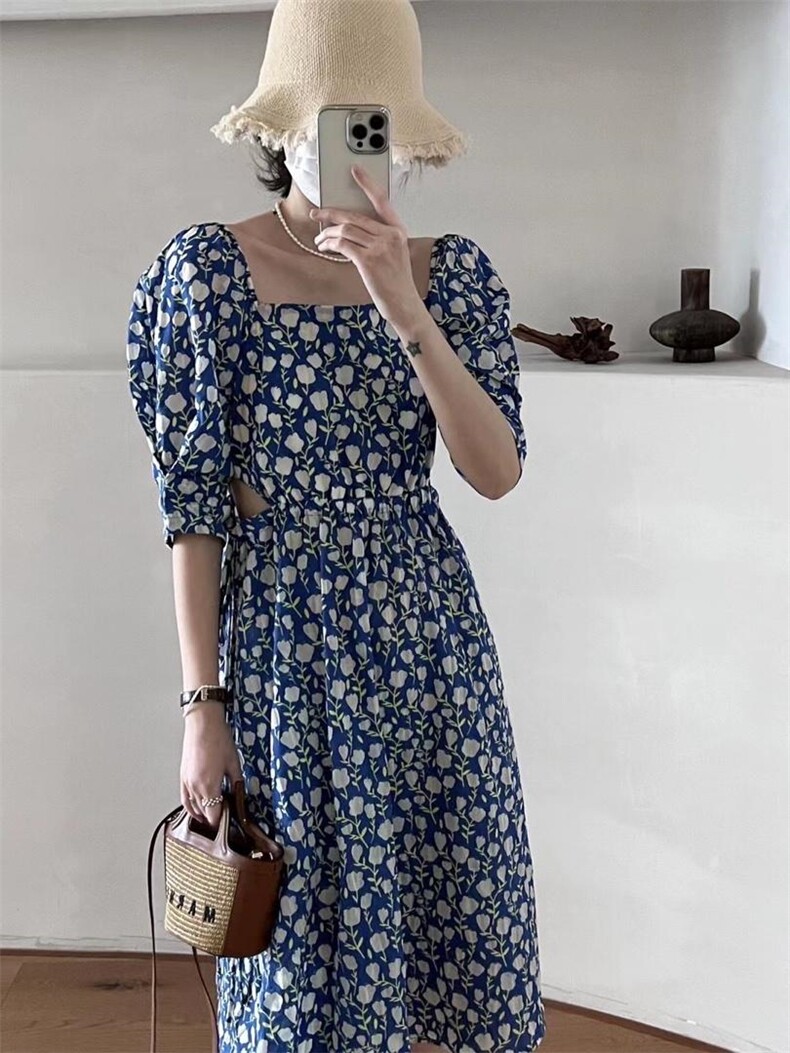 夏季新款碎花连衣裙，女装连衣裙，TVMV(3F)