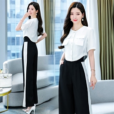 2022夏季新款时尚潮流两件套修身显瘦气质女神范儿套装，女装套装/套裙，艾尚靓装