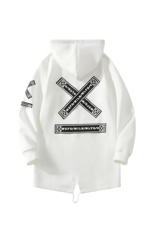 秋季新品时尚大码连帽外套休闲中长款风衣男士F373-P65，男装风衣，电商A441