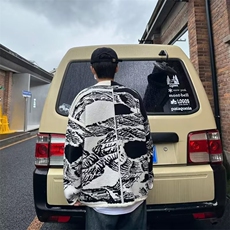 2023男士秋冬针织衫开衫外套男款时尚休闲印花保暖毛线衣线衫P52，男装针织衫/毛衣，四季星座218-1
