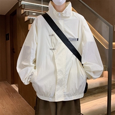 F158/P50有报告UPF50+紫外线防晒衣男飞机扣中式风防晒服，男装防晒衣，电商基地A050