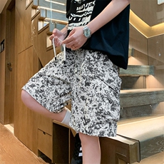 K9073/特P32工装扎染多口袋短裤男五分裤中裤控68（请一定按控价，男装牛仔裤，电商A141