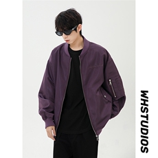 港风日系复古设计感贴袋拼接立领夹克男XZ213-JK4321-P108控128，男装夹克，星座213