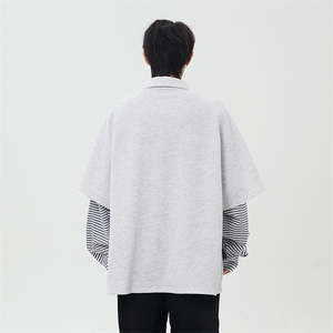 潮流宽松假两件卫衣高街潮牌休闲上衣A161-CS2233-P55图片