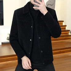 秋冬新款男士商务休闲毛呢大衣短款夹克外套上衣D21P145控238，男装毛呢大衣，电商B226-2（原B217-2）