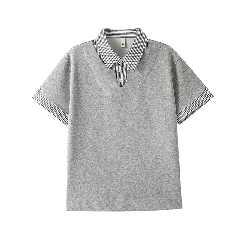 YK86087-P3253.4%棉46.6%聚酯纤维polo衫男款短袖短宽衬衣潮,男装Polo衫,电商A086-1