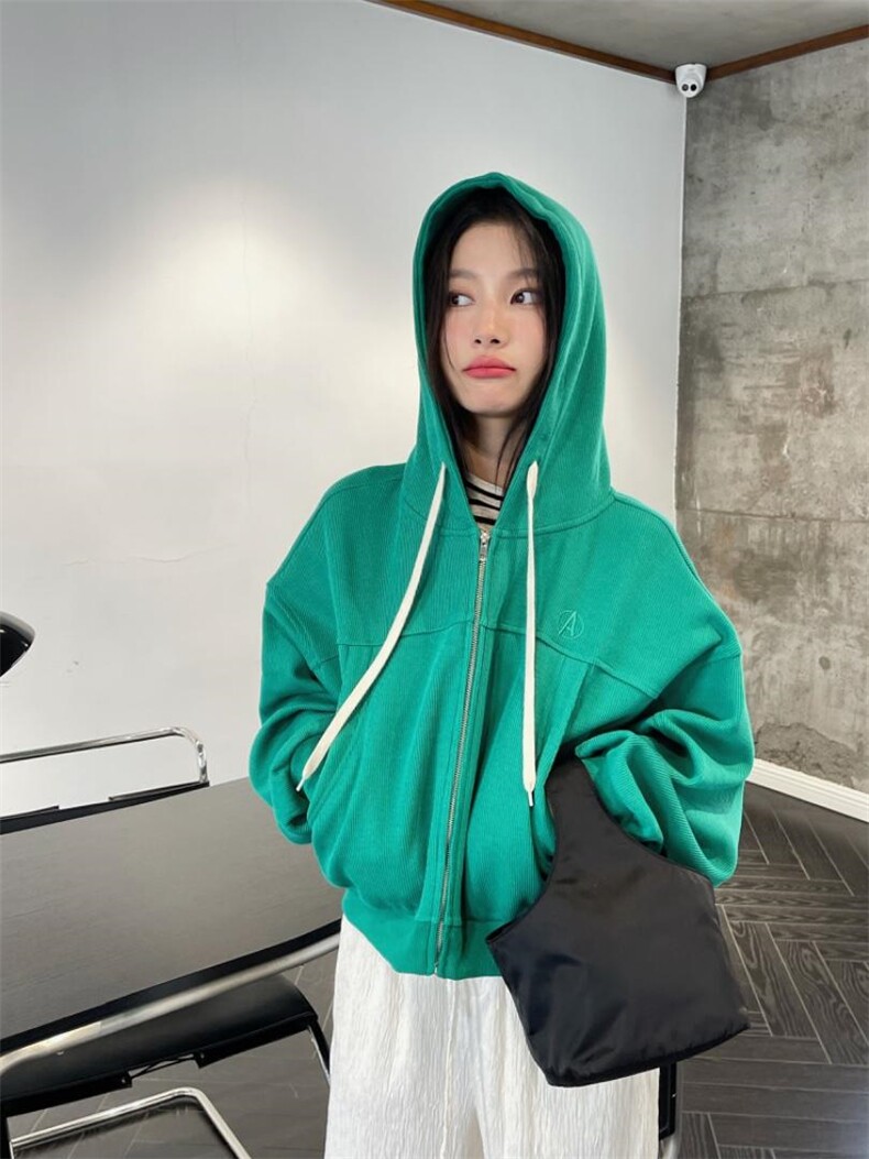 卫衣外套，女装卫衣/绒衫，mo cha dan