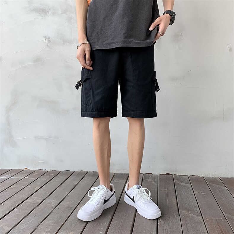 工装短裤男韩版潮流高街帅气2023夏季新款ins宽松五分裤K3401-P30,男装休闲裤,星座412-3