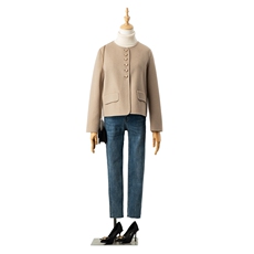 2025秋冬新款高级双面呢羊毛大衣女赫本风气质修身羊毛呢子外套，女装双面呢大衣，优远毛呢大衣