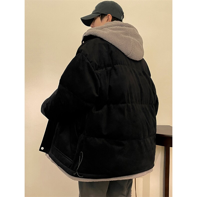 冬季男女假两件棉衣外套青少年加绒加厚保暖棉服8117-P140控价188,男装棉衣,电商A441-1