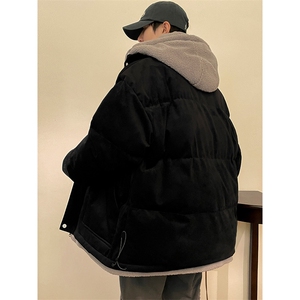冬季男女假两件棉衣外套青少年加绒加厚保暖棉服8117-P140控价188图片