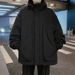 防水冲锋棉服D2250-TP110控价158冬季可儿开连帽外套保暖上衣图片