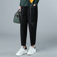 2021春秋季新款简约时尚休闲裤宽松显瘦百搭长裤，女装裤子，深水步