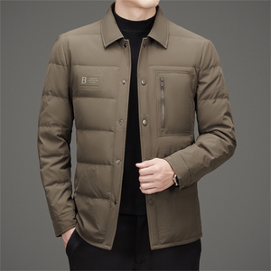 现货新标90绒中青年轻薄羽绒服外套男士秋冬时尚羽绒服夹克图片