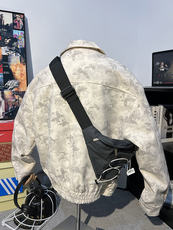 2026新款蝴蝶翻领外套宽松时尚高级感休闲夹克上衣W355TP85，男装夹克，电商A170