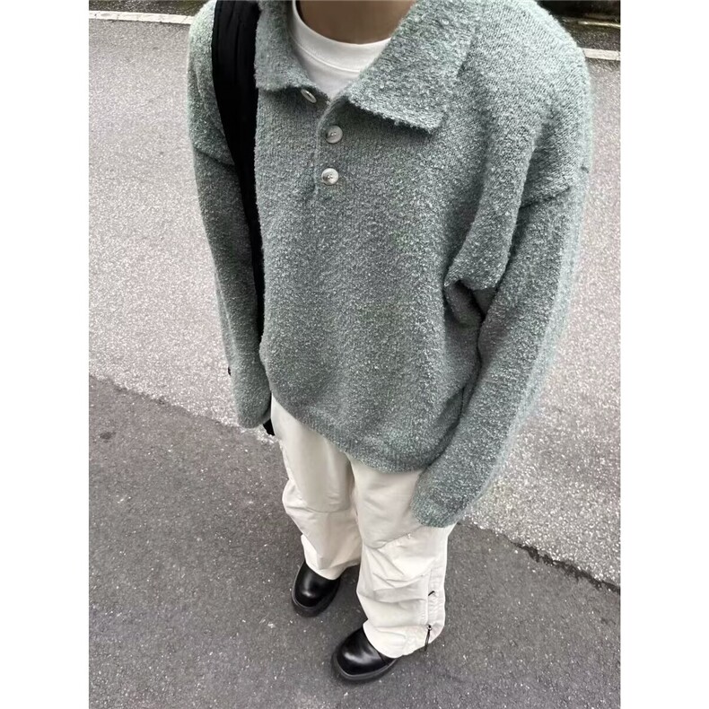 男女秋冬小众柔软宽松休闲百搭中长款针织毛衣M5228-P52,男装针织衫/毛衣,星座208-5