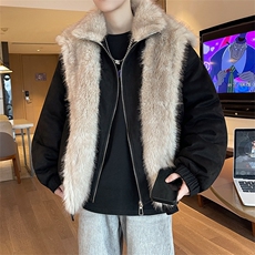 主推冬季假两件座山雕加厚外套潮加厚棉衣XZ102B-1M816-P145，男装棉衣，星座102B-1