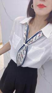 领结可脱衬衫，女装衬衫，一家人