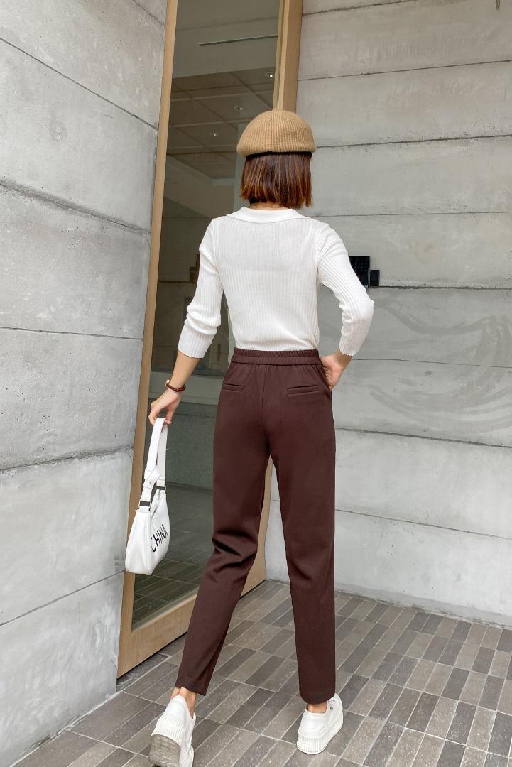 2021秋冬新款女裤哈伦小脚休闲裤,女装休闲裤,冬进一族