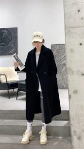 皮毛一体大衣图片