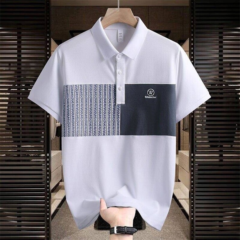 25050-P40夏季时尚休闲T恤男POLO衫 欧货潮牌商务休闲短袖T恤图片