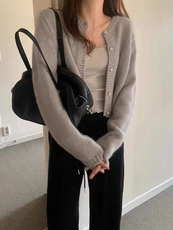 甜美减龄2025年秋季新款女纯色时尚百搭羊毛针织打底衫，女装针织衫/毛衣，萱芳婷羊绒