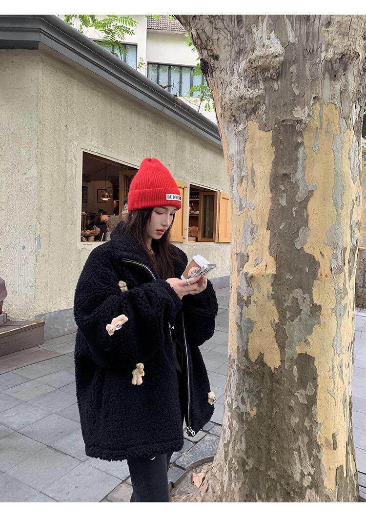 网红款小熊外套，其它，锦雅