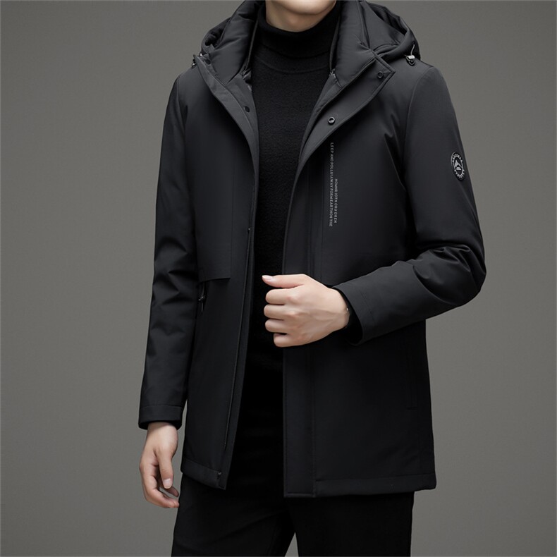 V3130钱塘2020-3新款商务休闲冬季厚款中年男士85鹅绒羽绒服P283图片