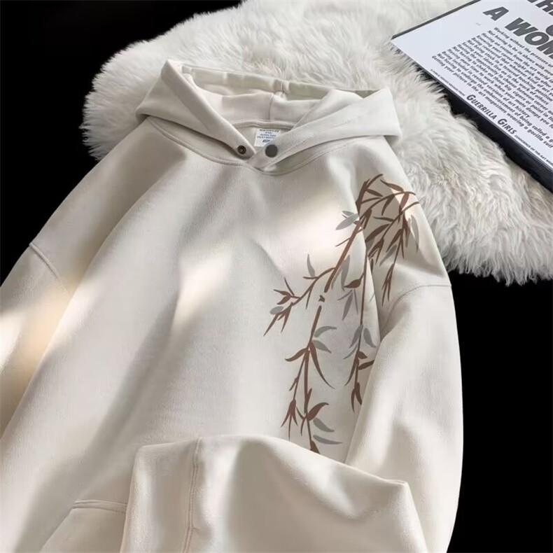 宽松型新中式刺绣卫衣男春秋季新款潮圆领春秋季青少年WM049，男装卫衣，星座1116A（原606A-3）