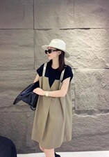 夏季新款背带连衣裙，女装连衣裙，C&B