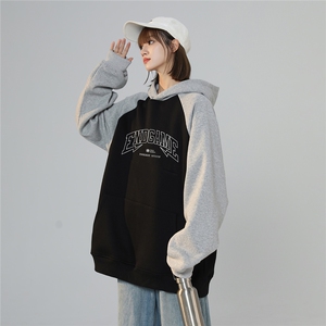2025春季插肩袖圆领卫衣WY852/P65控89-面布100棉底布100涤420克图片