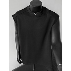 网图有货美式v领金属立体字母宽松无袖t恤男女运动坎肩A665-P25，男装T恤，星座1505