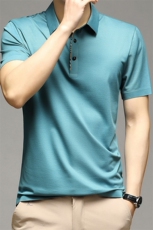 夏季新款男士翻领短袖t恤中年有领男装上衣服休闲POLO衫，男装T恤，电商B212（原钱塘6029）