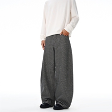 2025秋冬美式复古学院条纹牛仔裤男青少年宽松弯刀情侣百搭长裤子，男装牛仔裤，星座301D-3