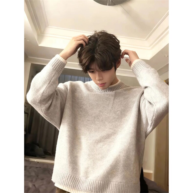 网图有货假两件毛衣男女秋冬韩系内搭打底针织衫外套A1223-P63,男装T恤,星座1505