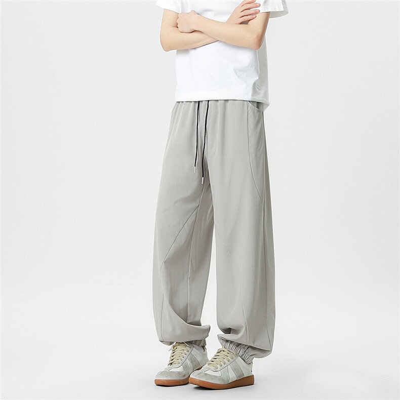 冰丝束脚弯刀休闲裤K024无影墙92%聚酯纤维8%氨纶(S-2XL)TP24,男装休闲裤,电商A088