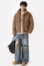 男女冬季加绒加厚立领防水保暖棉服大衣A406MY8817P85，男装棉衣，星座309（原A406）