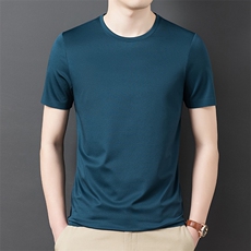 男士圆领短袖t恤夏季半袖宽松上衣男装中年商务休闲DG89023-55，男装T恤，星座1105-3