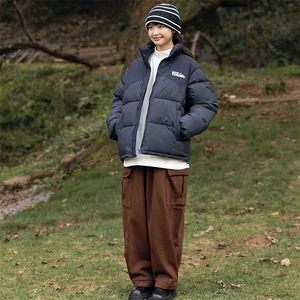 2026冬季新款男装日系潮牌拼色宽松休闲棉服加厚外套MY362-F138图片