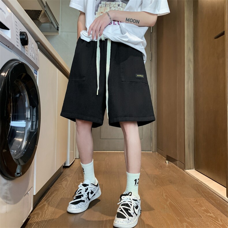 休闲短裤男韩版潮流高街帅气个性2024夏季新款ins五分裤K3693-P30,男装休闲裤,星座412-2