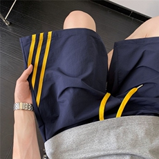 美式潮流织带撞色五分裤男士夏季潮流速干裤冰丝空调短裤特P25，男装牛仔裤，电商C306-1