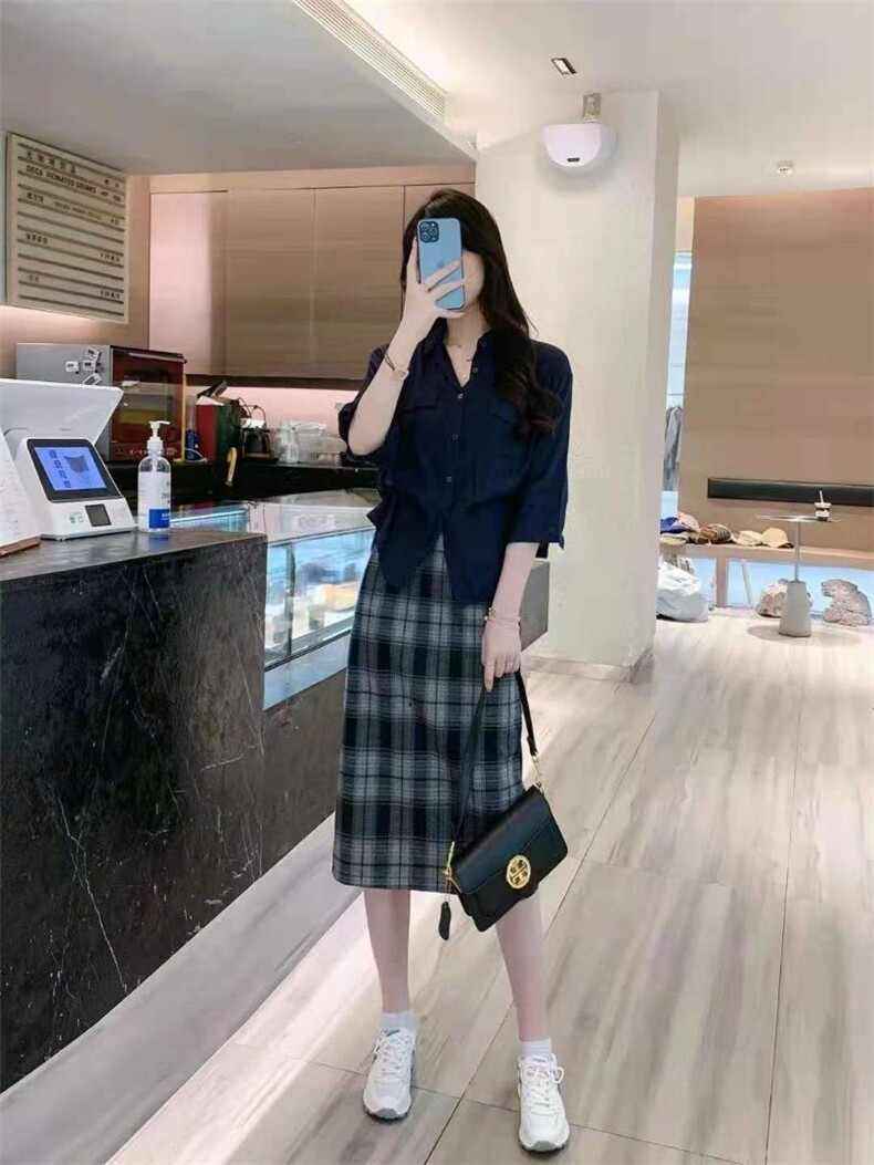 秋季加厚格子裙,女装其它,斯帛芬迪