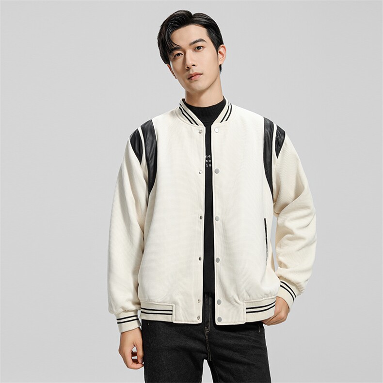 无影墙 拼接潮流棒球服夹克男士立领秋季新款休闲外套 JK111-P100图片