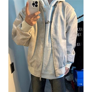 解构cleanfit棒球服外套男春季新款潮牌宽松立领飞行夹克 J46图片